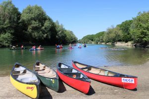canoës en bords de Marne à Chelles